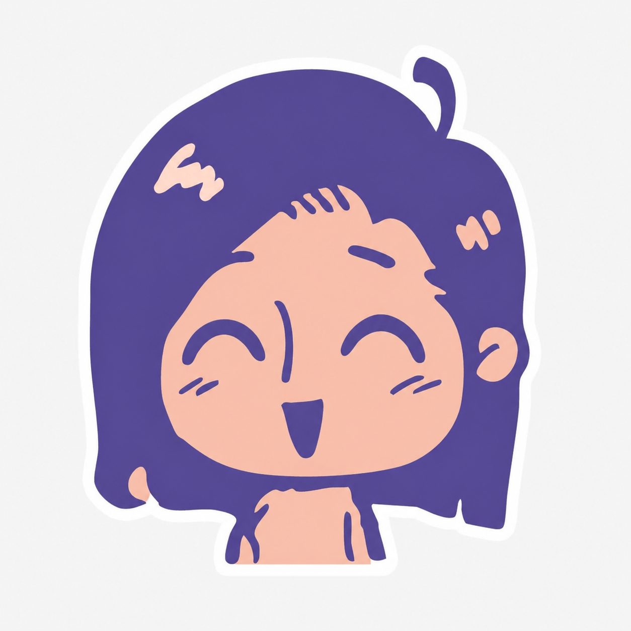 開心媽媽角色插畫